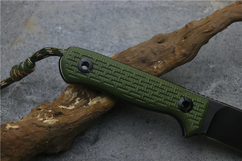 POHL integruota peilis Niolox ašmenys G10 rankena lauko kempingas medienos apdirbimo, sodo multi-purpose medžioklės įrankis