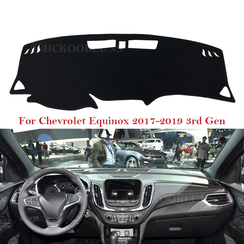 Prietaisų skydelio Dangtelis Apsauginis Padas Chevrolet Equinox 2017 2018 2019 MK3 3rd Gen 3 Holden Priedai galiniu langu skėtį nuo saulės Kilimas