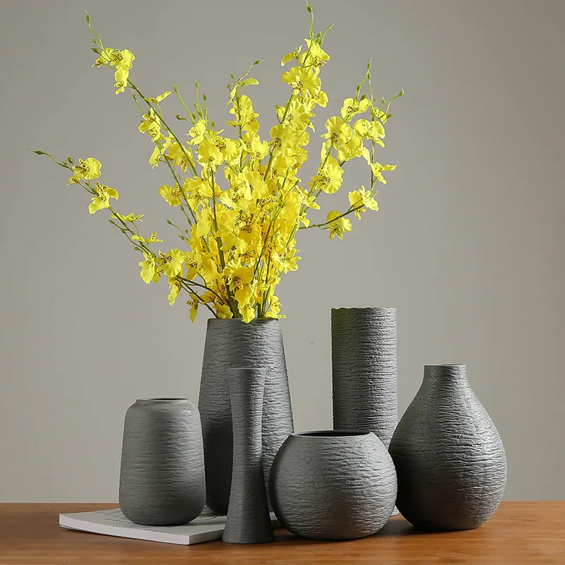 Gėlių vaza, modernus minimalistinio keramikos Šiaurės kambarį keramikos vaza kūrybinės keramikos vaza gėlių namų puošybos amatus