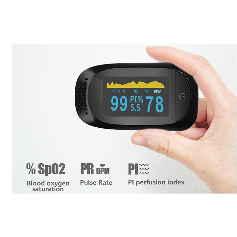 Nešiojama Infraraudonųjų spindulių Elektroninis Skaitmeninis Ekranas Vaikų Termometras, Mini Širdies ritmo Pulse Oximeter SPO2 PR Bandymo Oximeter