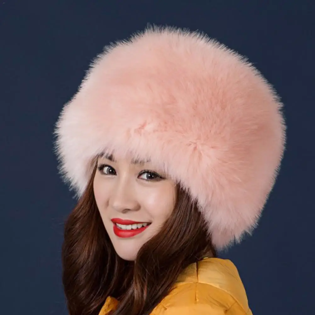 2019 M. Rudenį, Žiemą Moterų Skrybėlės Lady Rusijos Storas, Pūkuotas Imitacija Lapės Kailio Kepurę Lankelis Žiemos Earwarmer Slidinėjimo Kepurę Moterų Skrybėlės