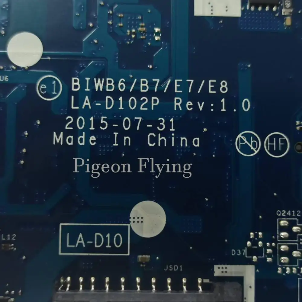 LA-D102P lenovo B51-80 motininės Plokštės 80LM I5-6200U DDR4 FRU 5B20K57363 BIWB6/B7/E7/E8 LA-D102P bandymo gerai NAUJŲ