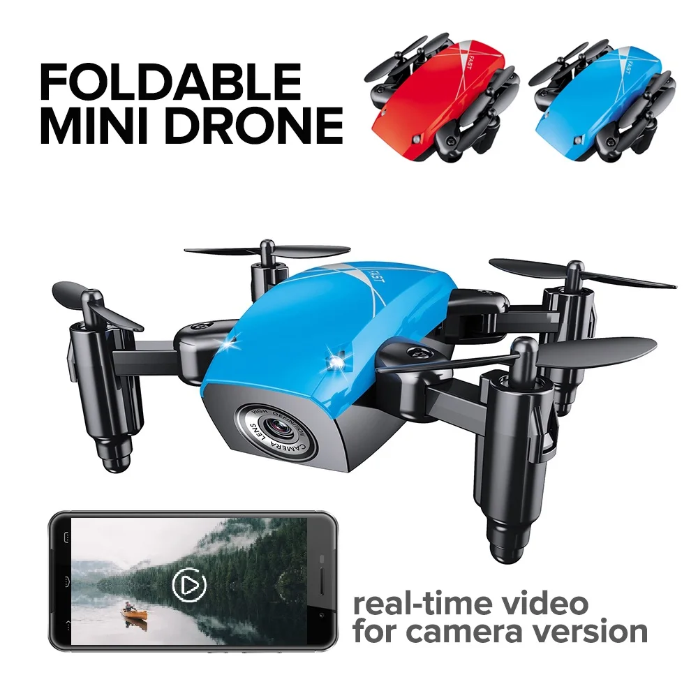 JD JY018 FPV Radijo R/C Nešiojamų Quadcopter 720P Kamera, WiFi, Sulankstomas Selfie Kišenėje Drone VS E58 Nuotolinio Valdymo Sraigtasparnis Flycam