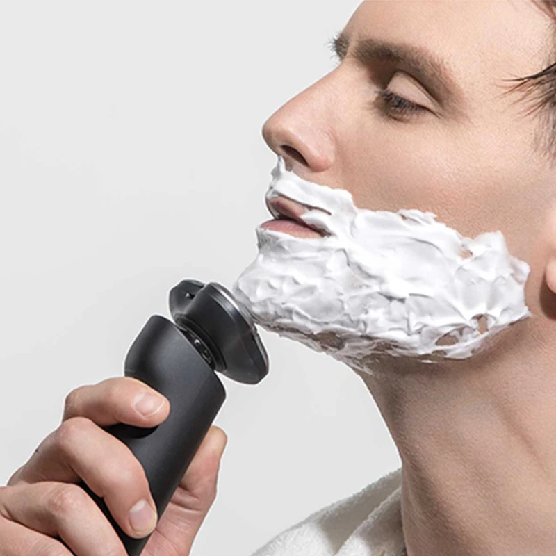 Elektrinį skustuvą, Skutimosi vyrams kemei Skalbti Įkraunamas Belaidis 3D vadovas Smart Sausas Skutimosi Barzdos plaukų Mašinos