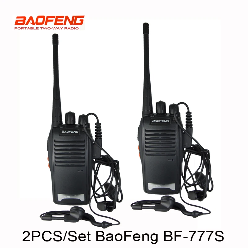 Naujos 1 pora Walkie Talkie BF777s Baofeng BF-777s su ausinių 5W 16CH UHF Ryšio BaoFeng 777S dvikrypčio Radijo ryšio 2vnt/komplektas