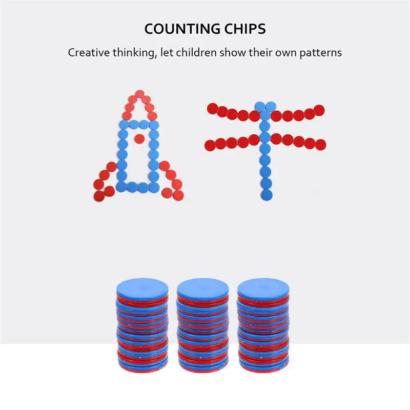 50pcs Spalvinga Mokymosi Skaitikliai Diskus 25mm Bingo Chip Skaičiavimo Diskai Žymekliai