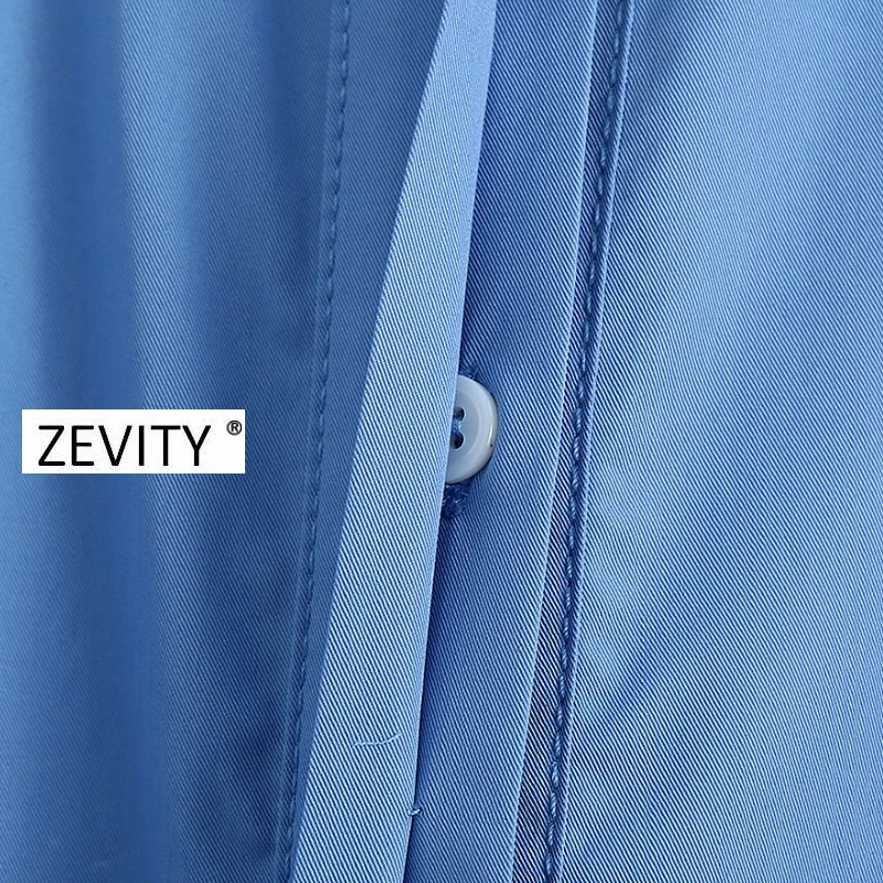 Zevity moterų mados kietas sagtys varčias marškinėliai suknelė, prašmatnus office ponios trys ketvirtį krūtinėmis atsitiktinis slim padalinta suknelės DS4155