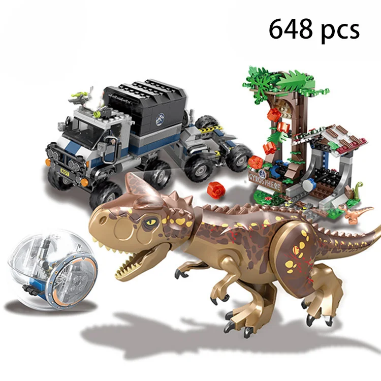 Dinozaurų Žaisti Blokų Skaičius Velociraptor Triceratop 