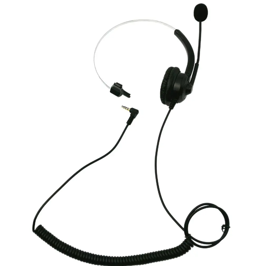 Skambučių Centras laisvų Rankų įranga Su Mikrofonu 2.5/3.5 mm Plug Telefonu, Balso Ryšio Ausinių Kompiuterių PC Žaidimo garso Valdymas