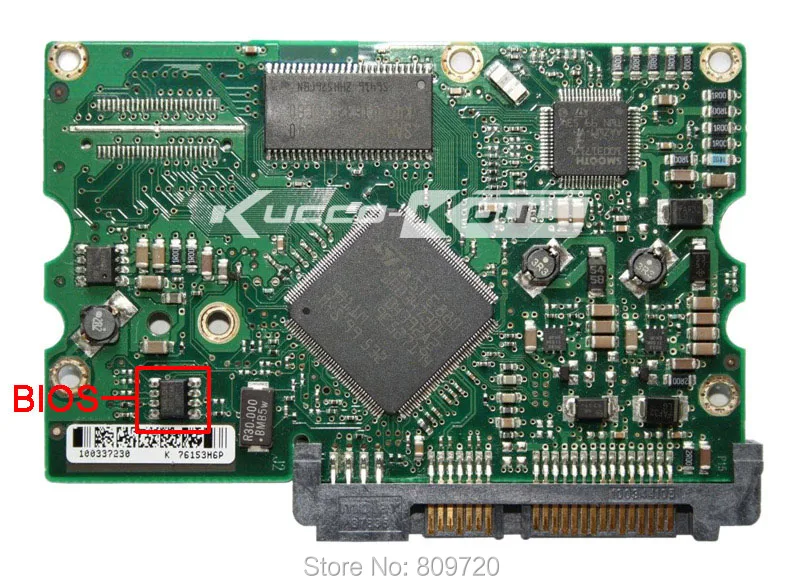 Kietojo disko dalys PCB logika valdybos spausdintinių plokščių 100337233 už Seagate 3.5 SATA hdd duomenų atkūrimo kietajame diske remonto
