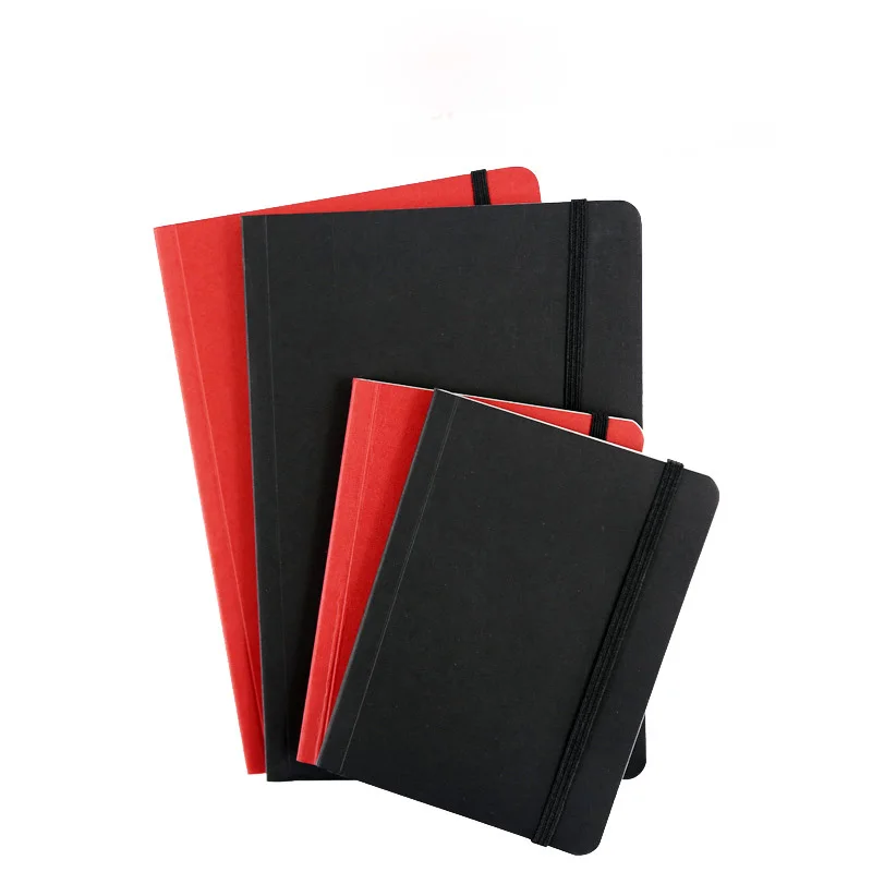 Cuaderno en blanco negro A5, A6, diario creativo, diario paprasta engrosado, cuaderno de bocetos, libreta pintada a mano