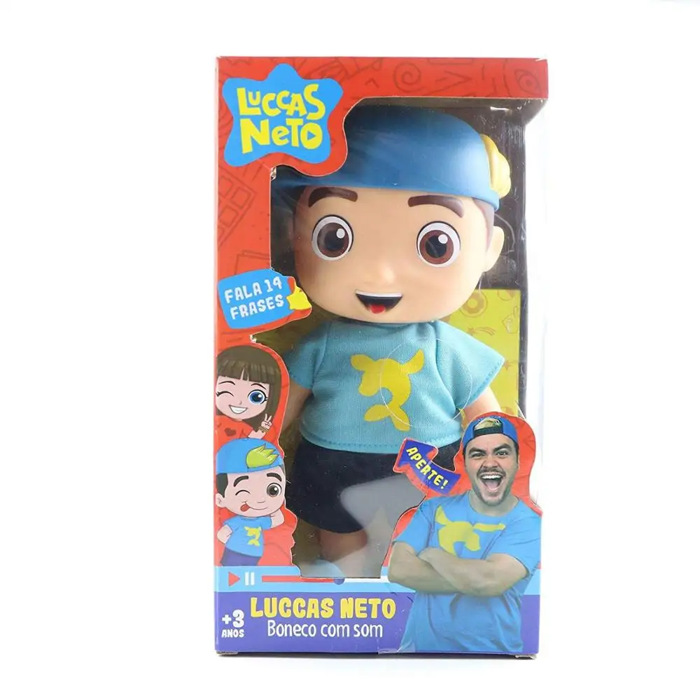 Luccas Neto 2020 naujos lėlės veiksmų Lėlės Žaislas vinilo modelis žaislas su garsu vaikų Kalėdų, gimtadienio dovana