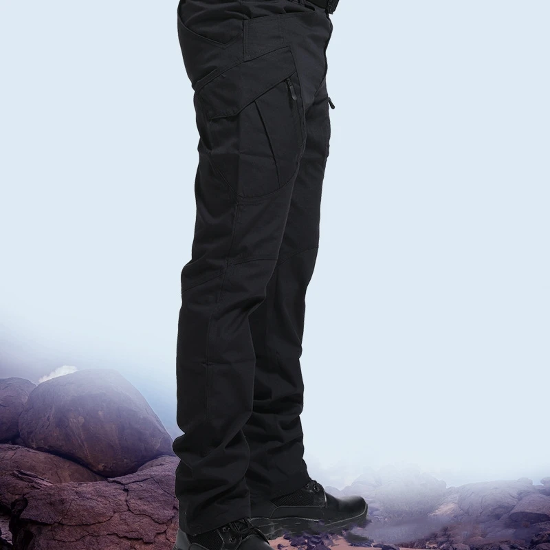 Naujas IX9 Mens Drabužių vietinio Susisiekimo Kelių Kišenėje Elastingumą Karinės Miesto Taktinis Mens Kelnės Slim Vyrų Kelnės Cargo Kelnės 3XL