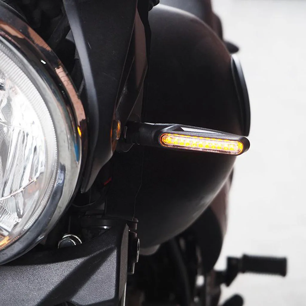2x Universalus Teka Poveikio Indikatorių - Motociklas, Šviesos važiavimui Dieną, Stabdžių Žibintai LED Posūkio Signalai, 12V ATV UTV Dirt Bike