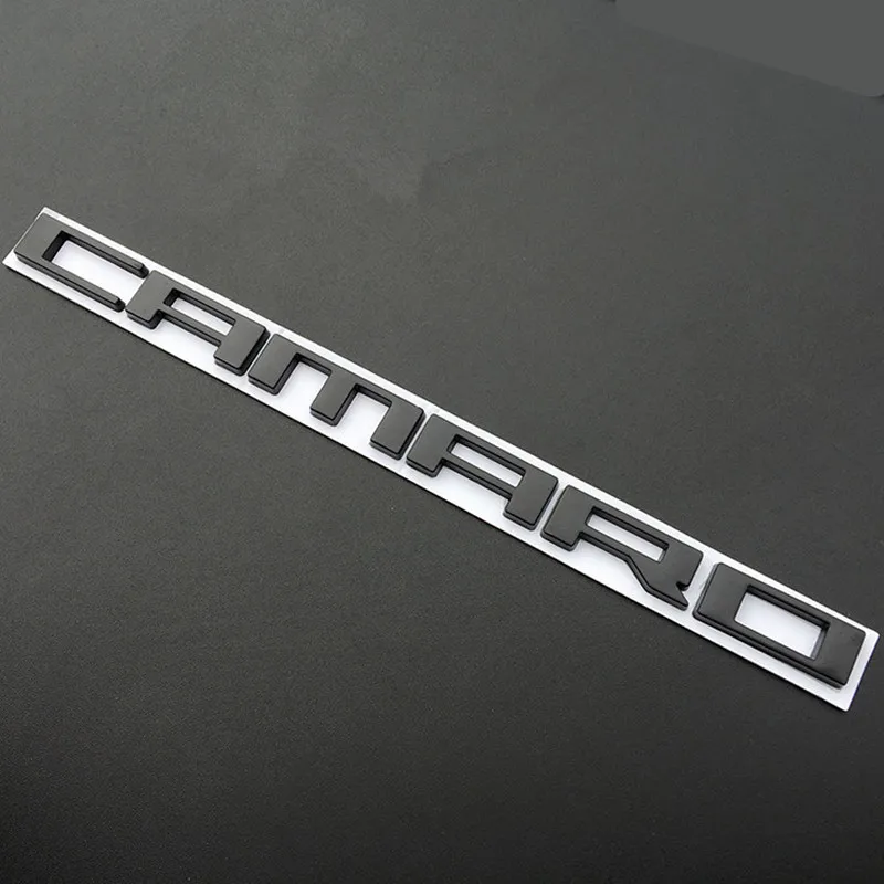 1 VNT 3D Metalo CAMARO Emblema Priekyje Dešinėje arba Kairėje Sparnas Ženklelis Galiniai Kamieno Decal Automobilių Lipdukai Chevrolet Camaro Priedai