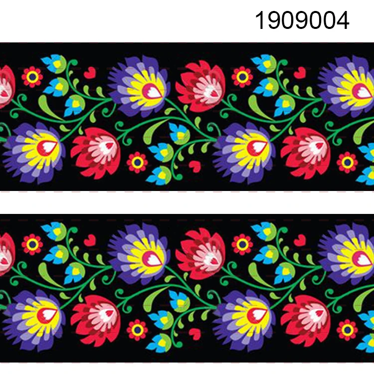 50 Metrų įvairaus Dydžio Meksikos Nacionalinio Stiliaus ir Gėlės Serijos Šilumos Perdavimo Spausdinti Grosgrain,Satino Kaspinu