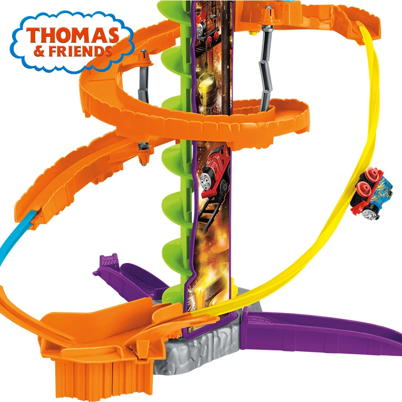 Thomas & Friends Minis Diecast Traukinių Geležinkelio Statybos Liejyklų Stunt Nustatyti Vaikui Žaislus, Mokymosi Kelio su Automobiliu FGR17 Vaikams