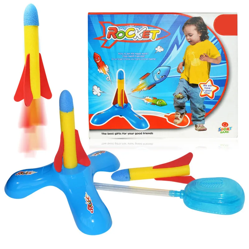 Vaikai, Vaikai, Lauko Žaislai Pėdomis Burbulas Raketų Nustatyti Įdomus Sportas Žaislas Žaisti Rocket Jump Jet Paleidimo Gyvulių Užpildas Žaislas