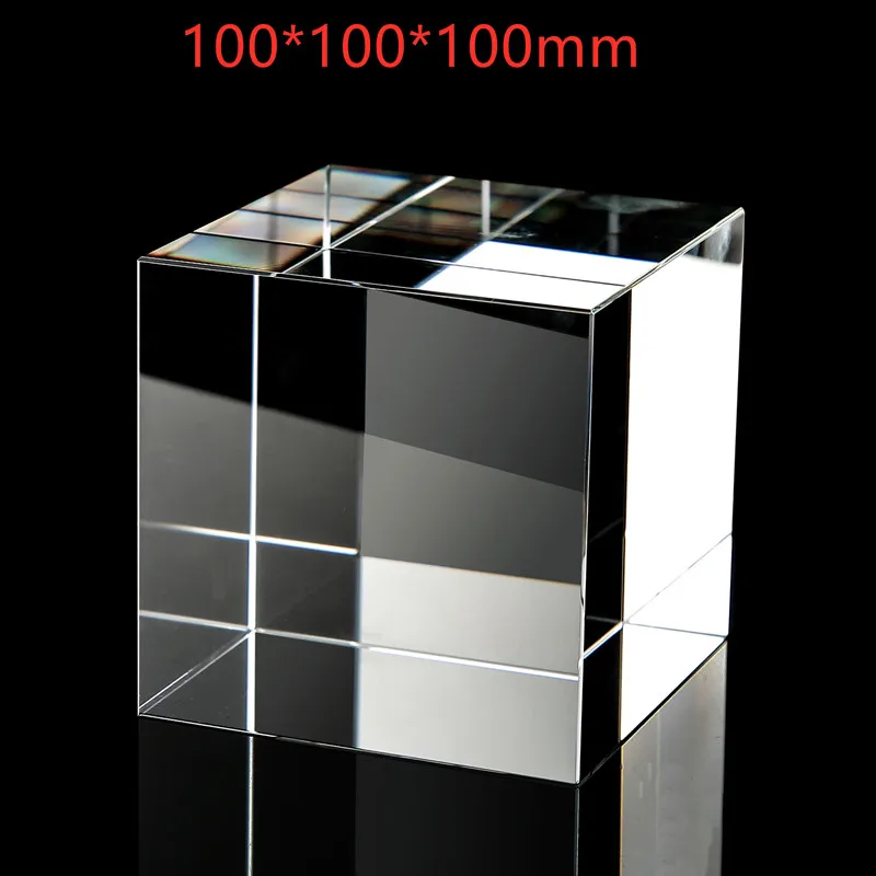 100*100*100mm Keturių pusių crystal cube dirbtinių kristalų kūrybos vaivorykštė vaikų foto, skirtas parduoti