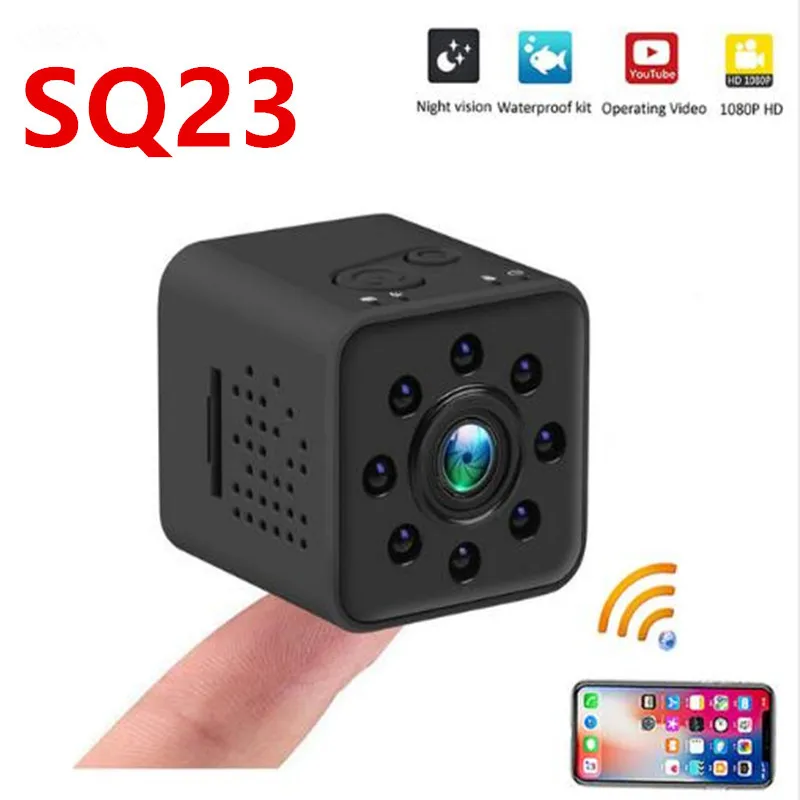Mini Kamera Upgrad versija SQ23 HD WIFI mažas cam 1080P vaizdo Jutiklis Naktinio Matymo vaizdo Kamera Micro Kameros, DVR Judesio SQ13 KV. 23