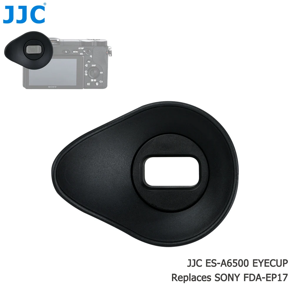 JJC Gumos Kamera Eyecup vaizdo Ieškiklis Raštas Akių Puodelio Minkšto Silikono Okuliaro Sony A6500 A6400 A6600 Pakeičia Sony FDA-EP17