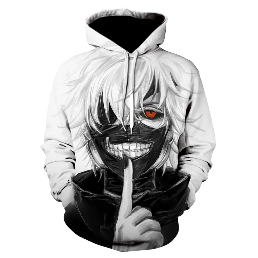 2020 Naujų Tokijo Pabaisa 3d Spausdinimo Hoodies Anime Kaneki Ken Hoodie Aukštos Kokybės Žmogaus Hoodies Atsitiktinis Laisvi Megztiniai Camisetas Japonija