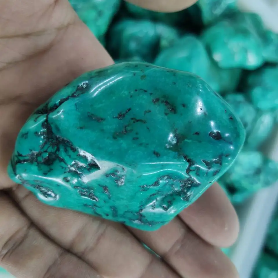 100-250g Natūralių kristalų turkis žalias akmuo energijos gijimas kristalų egzemplioriai