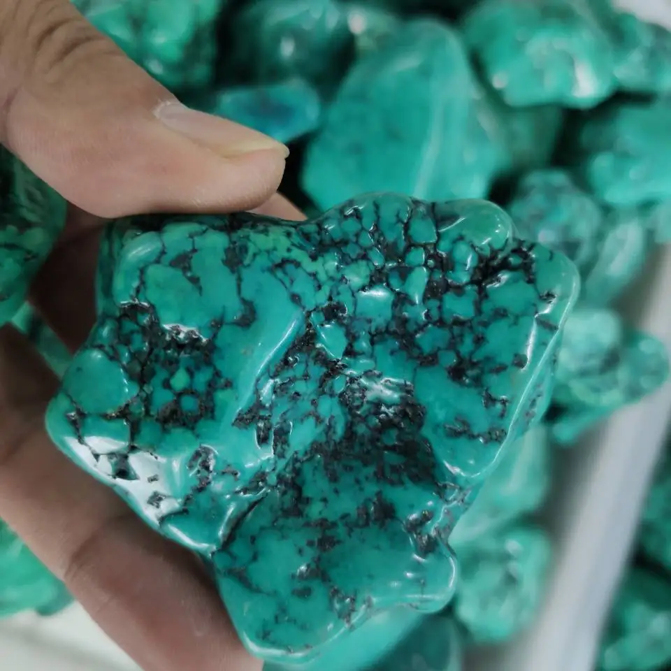 100-250g Natūralių kristalų turkis žalias akmuo energijos gijimas kristalų egzemplioriai