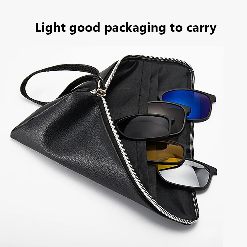 Benci mados unisex TR90 optinis rėmas su 5 saulės, kontaktiniai lęšiai klipą poliarizuota sunglass naktinio matymo magnetinio akinių rėmeliai