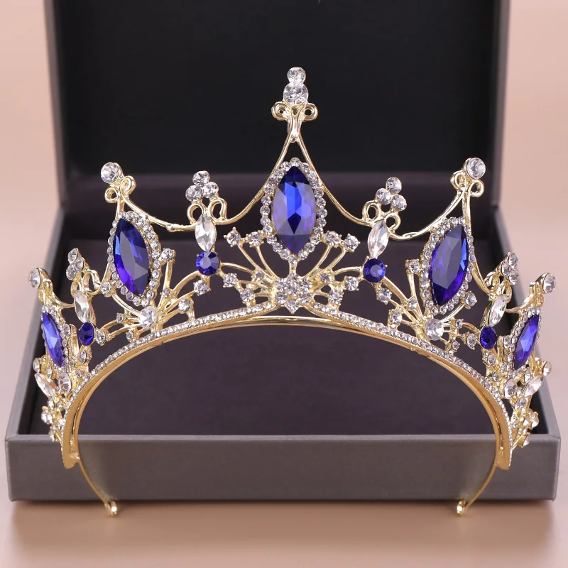 Vestuvių Plaukų Tiara Crystal Crown Vestuvių Tiara Nuotakos Plaukų Aksesuarų, Aukso Karūna Galvos Aksesuarų Moterims, Papuošalai Diadem