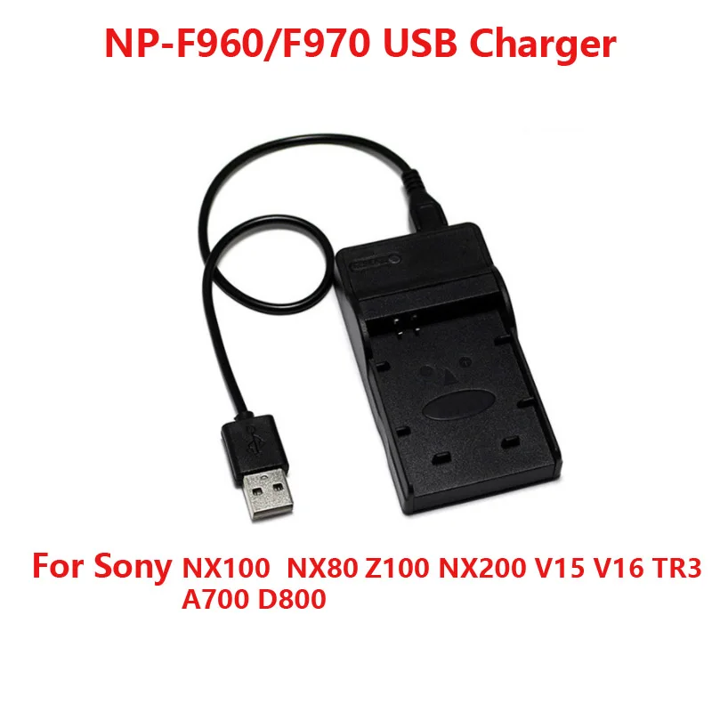 10vnt USB Skaitmeninis Fotoaparatas, Baterijos Kroviklis Sony NP-FH50 NP-FH70 NP-FH100 NP-FM500H NP-FV70 NP-FV100 NP-F750 NP-F960