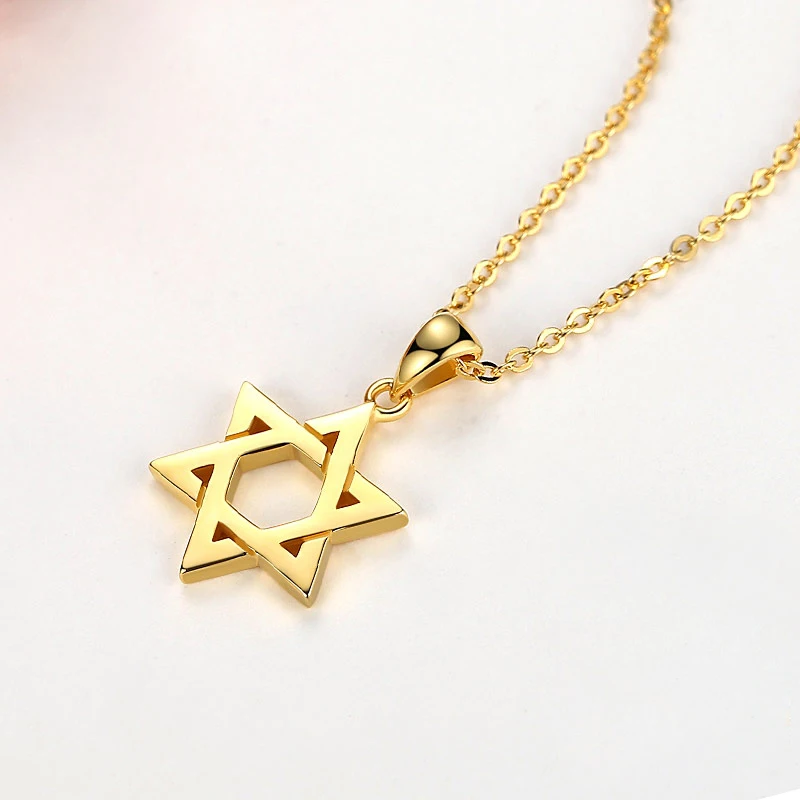 TONGZHE Collare Magen Žvaigždė Davidas Pakabukas 925 Sterlingas Sidabro Izraelio Grandinės Karoliai Moterų Judaica Žydų Vyrų Papuošalai 2019