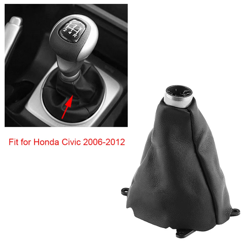 Auto Automobilis Rankinė Pavarų Gaiter Shift Shifter Įkrovos Pakeitimas Honda Civic 2005 m. 2006 m. 2007 m. 2008 m. 2009 m. 2010 m. 2011 m.