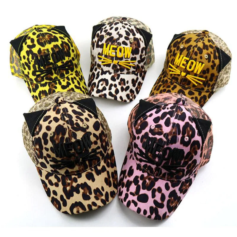 Doit Korėja Vaikų Hip-Hop Beisbolo kepuraitę Vasaros Leopardas katė vaikams, Saulės, Skrybėlę tinklinio Berniukų, Mergaičių snapback dangtelis nuo 2 iki 8 metų amžiaus