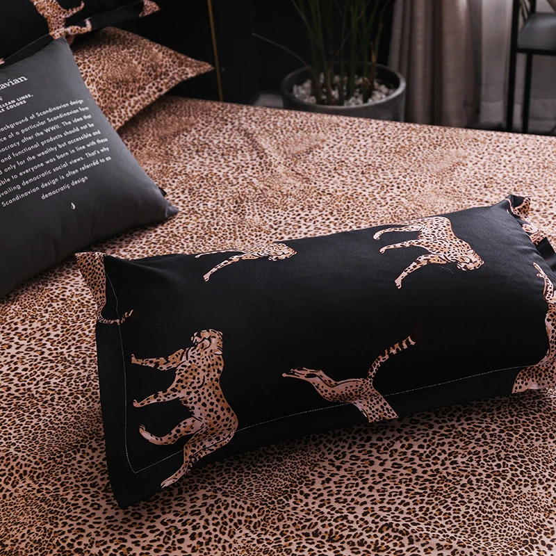 Laukinis Leopardas stiliaus dropshipping žvaigždėtas dangus dizaino antklode padengti + užvalkalas mums visiškai karaliaus AS karalienė UK dvigubo 2/3pcs