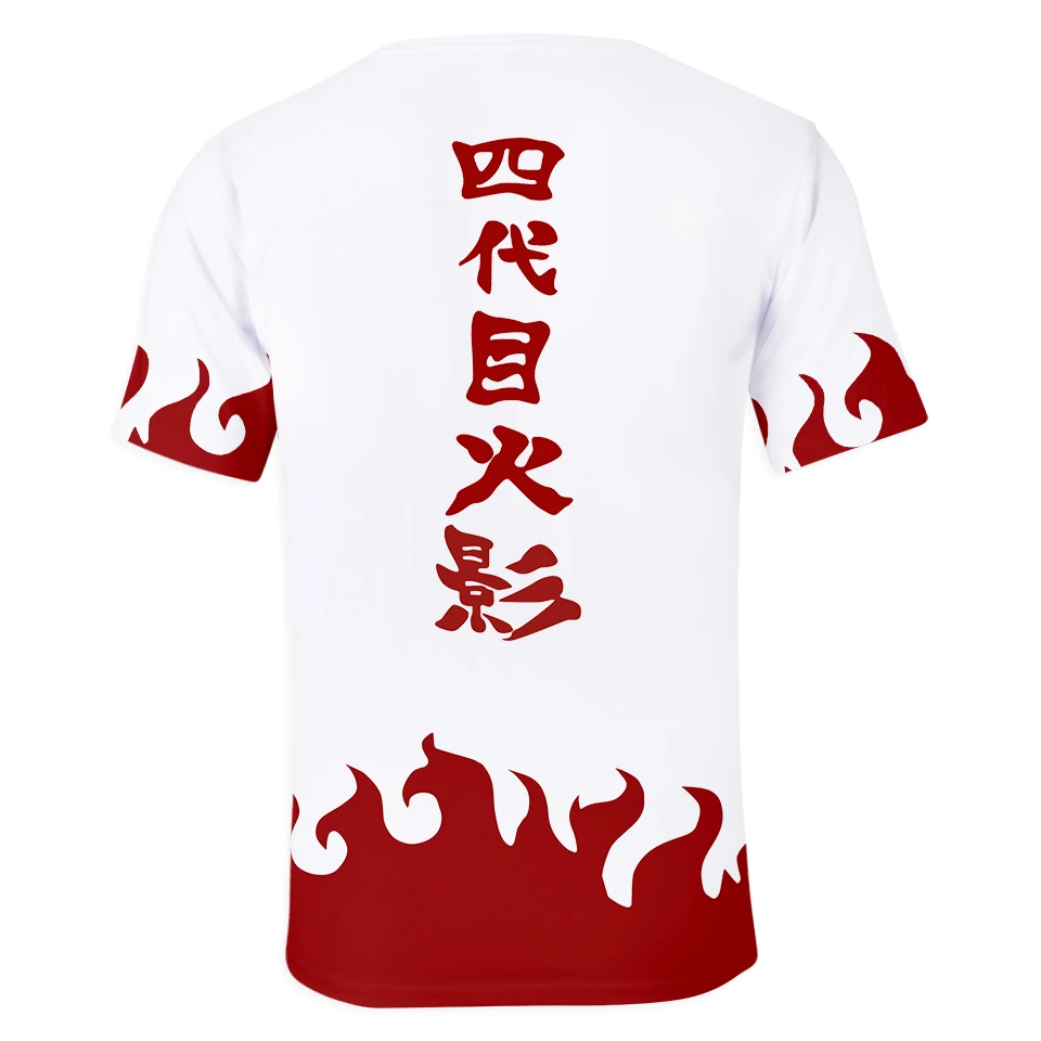 Naujas Anime 3D Print T Shirt Naruto Yondaime Hokage Kostiumas Streetwear Harajuku Marškinėlius Viršūnes Tee Plius Dydis Unisex marškinėliai Camiseta