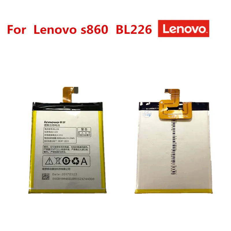 Originalus Lenovo BL226 4000mAh Lenovo S860 pastatytas mobiliojo telefono baterija + įrankiai