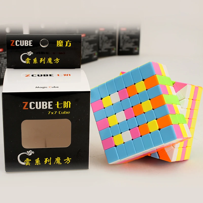 Zcube 7x7x7 kubo magic cube 7 Sluoksnių 7x7 kubo cubo magico dovana žaislai, švietimo žaislas, vaikas, vaikų mokymosi įdomus stickless