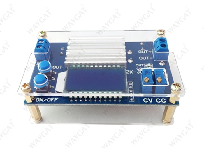 WAVGAT 12A nuolatinės įtampos nuolatinės srovės LCD skaitmeninis įtampos srovės ekranas reguliuojamas žingsnis žemyn maitinimo modulis