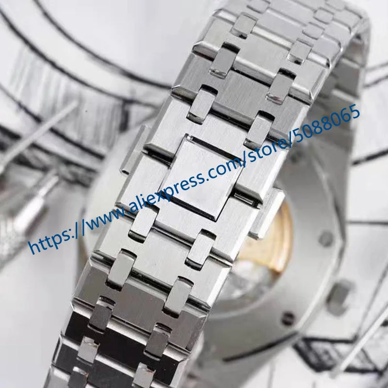 41mm Žiūrėti Vyrų MIYOTA 8215 Sporto Automatinis Mechaninis laikrodis Vyrams sapphire kristalas Žiūrėti 2