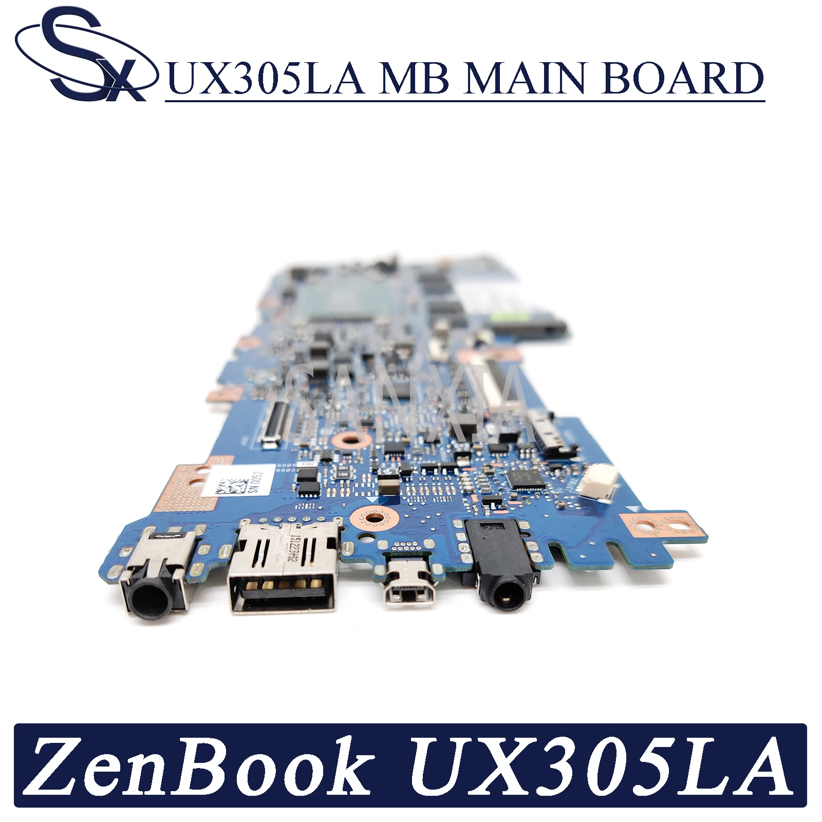 KEFU UX305LA Nešiojamojo kompiuterio motininė plokštė, skirta ASUS ZenBook UX305LA UX305L originalus mainboard 8GB-RAM I5-5200U