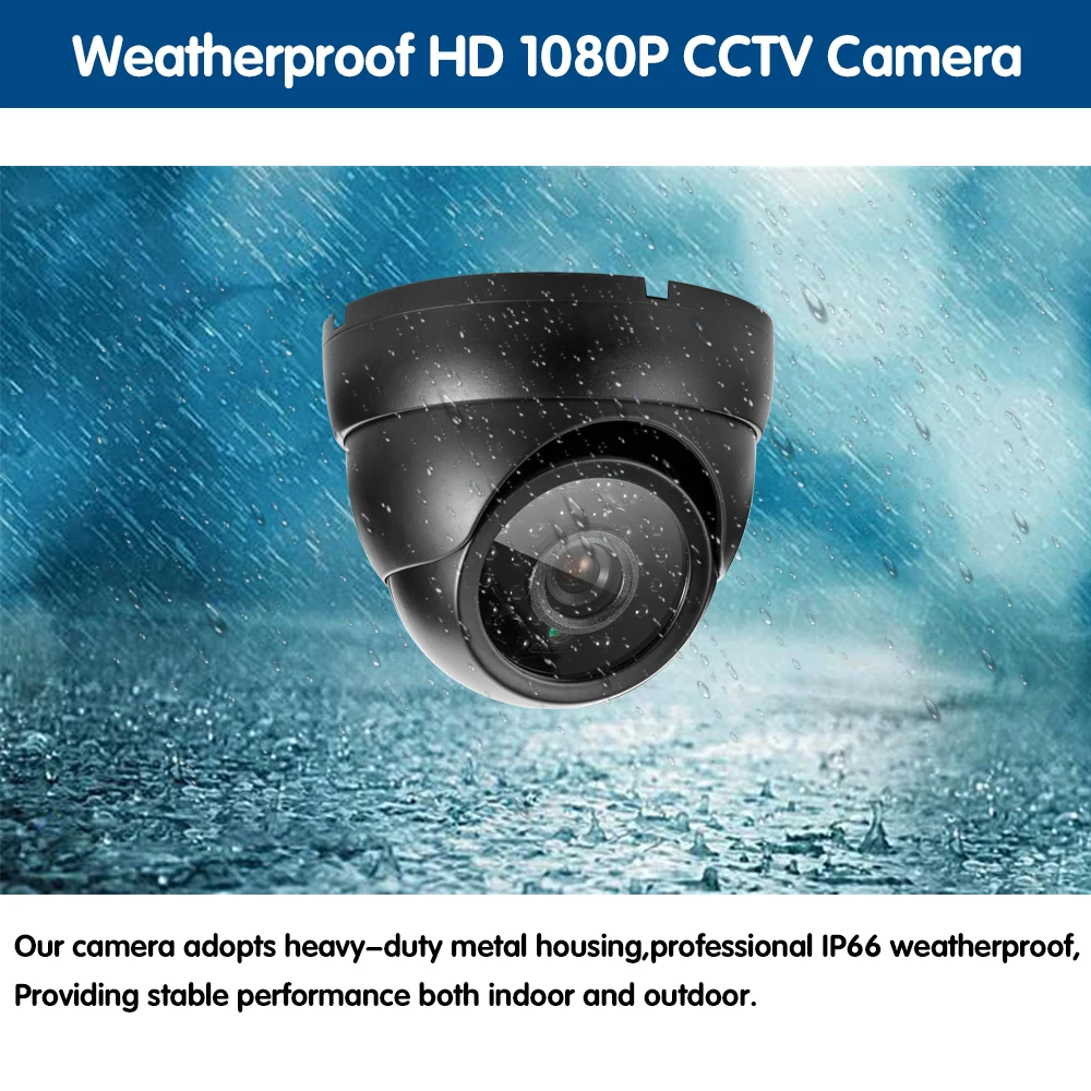 HD 1080P HAINAUT VAIZDO Juoda Kamera CCD IR Cut Filter Mikrokristalinė 24 IR Led 1MP 2MP HAINAUT Kamera 720P 1080P Dome Saugumo Kameros