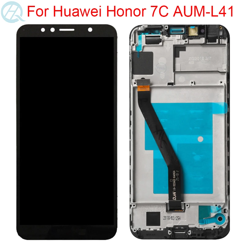 Originalus Garbę 7c LCD Huawei Honor 7C Ekranas Su Rėmo AUM-L41 ATU-LX1 L21 Garbę 7A Pro LCD Jutiklinis Ekranas Asamblėja