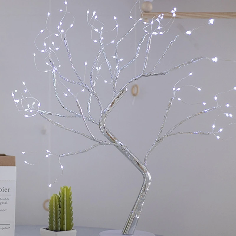 Modeliavimo Medžio Šaką Vario Viela, LED Šviesos Eilutę Kalėdų Dekoracijas namams Kalėdų Eglutės papuošalus Naujųjų Metų Dekoras