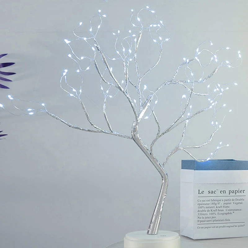 Modeliavimo Medžio Šaką Vario Viela, LED Šviesos Eilutę Kalėdų Dekoracijas namams Kalėdų Eglutės papuošalus Naujųjų Metų Dekoras