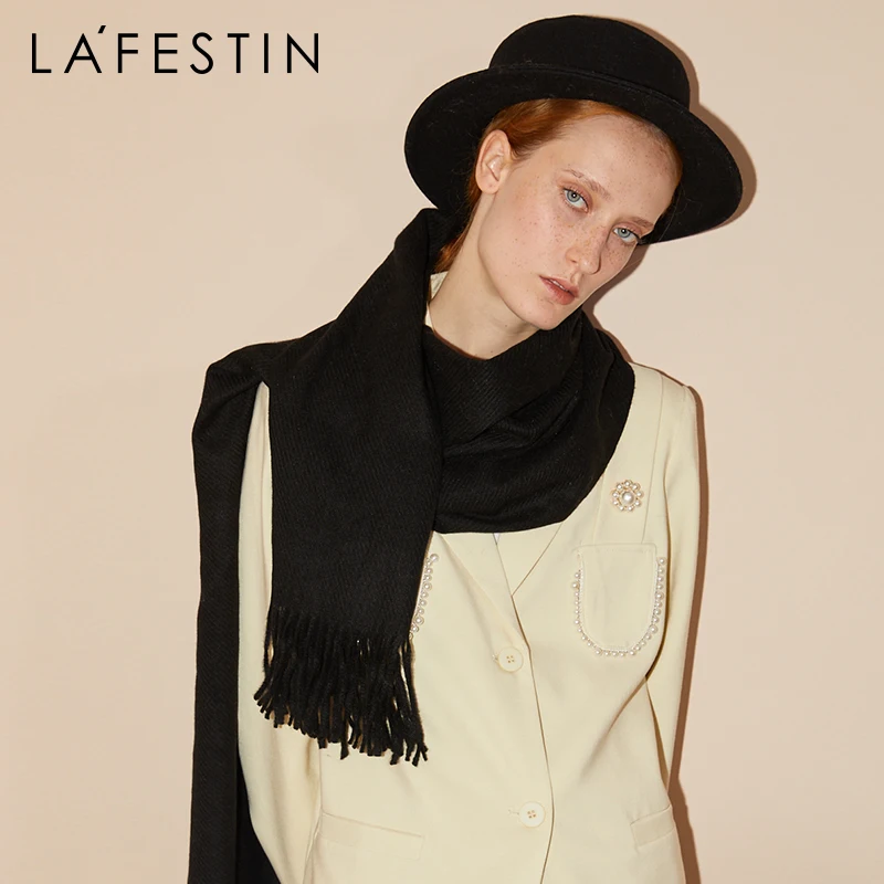 LA FESTIN Flat top hat rudens/žiemos 2020 naujos mados top hat moterų atsitiktinis Britų stiliaus vilnonis skrybėlę