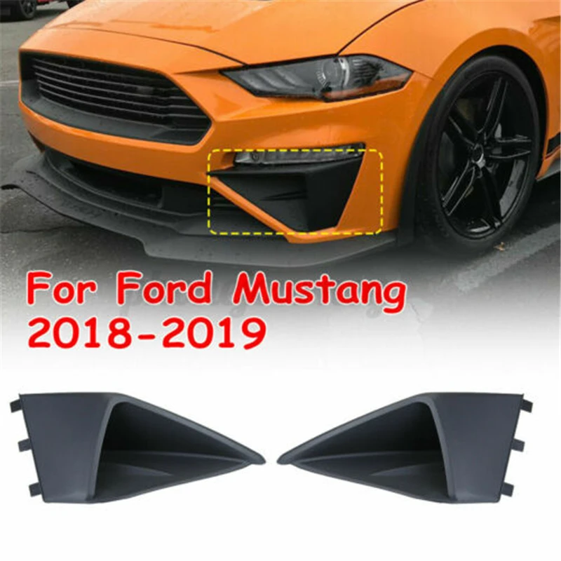 Kairėje Ir Dešinėje Bamperio Priešrūkinis Žibintas Ventiliacijos Fasciją Kampe Kišenės Ford Mustang 2018-2020 3 Matmenų Oro Įsiurbimo Apdailos Plokštės