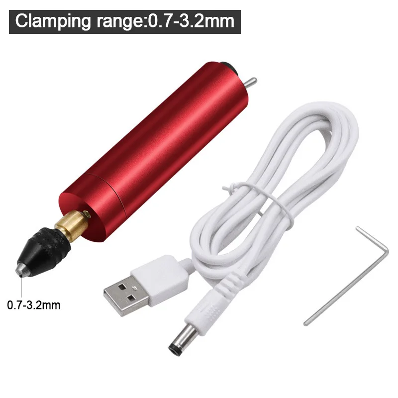0.7-1.2/0.7-3.2 mm Belaidžius Rotacinis Įrankis USB Medienos Graviravimas Pen 