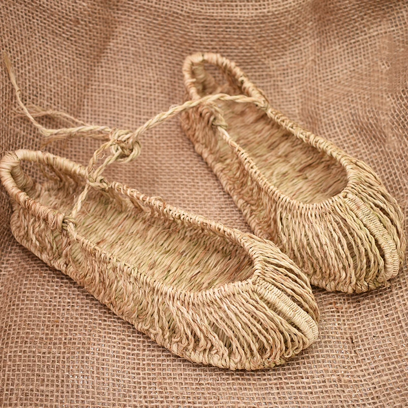 AGESEA 2020 metų vasaros unisex mados ponios namų šiaudų batai šlepetės naujas rankų darbo batai patogūs pora sandalai