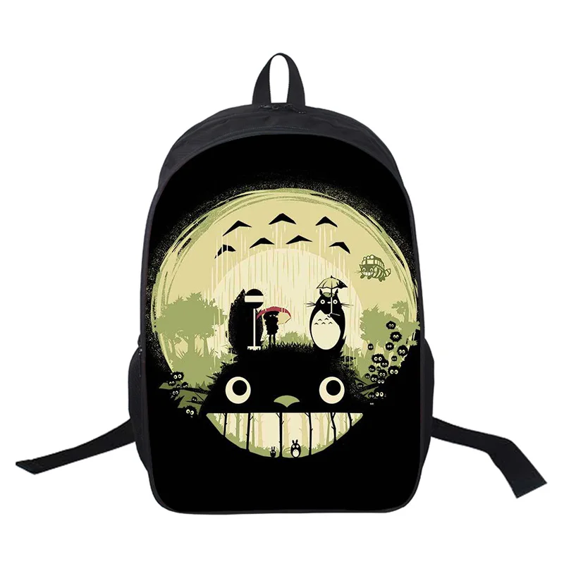 16inch Bookbag Atkakli Toli Totoro Vaikai Kuprinė Berniukams Mokykliniai Krepšiai Paauglių Mergaičių Anime Bagpack Harajuku Krepšyje Nešiojamas Atgal Pack